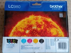 4x oryginalne wkłady atramentowe Brother LC980 - PL-Darmowa wysyłka! LC-980 - Zdjęcie 1 z 4