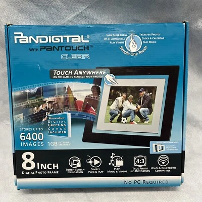 Pandigital 8” LCD Photo Frame - 6400 Images 1GB Internal Memory - Image 1 of 4