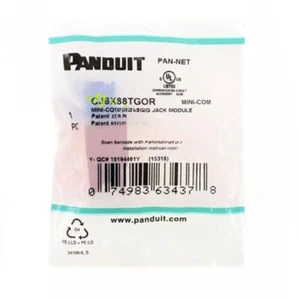 50PCS/Lot NEW FIT FOR CJ6X88TGOR Mini-Com TX6 10GIG Jack Module Orange - Picture 1 of 1