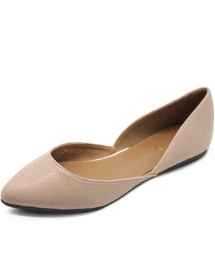 Zapatos sin cordones Ollio para mujer de cuero sintético, cómodos y ligeros talla 10 Foto 1 de 4