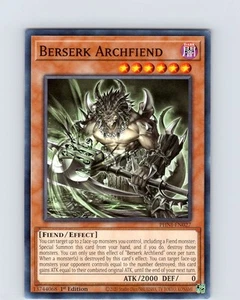 Yu-Gi-Oh TCG Berserk Archfiend PHNI-EN027 1st Edition Common Card NM - Picture 1 of 2