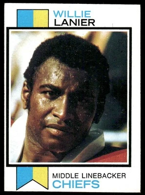 1973 Topps #410 Willie Lanier Kansas City Chiefs EX-EXMT 47518 - Image 1 of 2