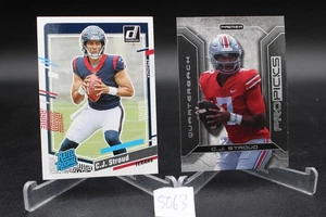 2023 Panini Donruss Rated Rookie C.J. Stroud #339 & Premier Pro Plektren #PP-10 RC - Bild 1 von 2