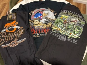 2015 Sturgis 75. Jubiläum T-Shirt Motorrad Rallye neuer alter Bestand mit Etikett - Bild 1 von 13