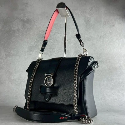 Near Mint Christian Louboutin Leather Tote Bag Rubylou Black Shoulder bag - Image 1 of 4