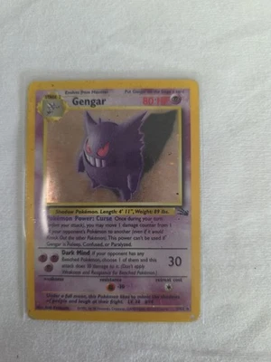 Pokémon Gengar Holo TCG Card 5/62 Fossil Rare Vintage Collectible - Image 1 of 3