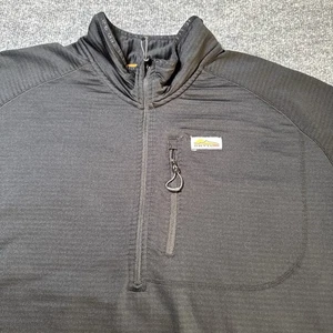 Orvis Trout Bum Men’s 2XL XXL Black Performance Waffle Lined 1/4 Zip Pullover - Picture 1 of 13