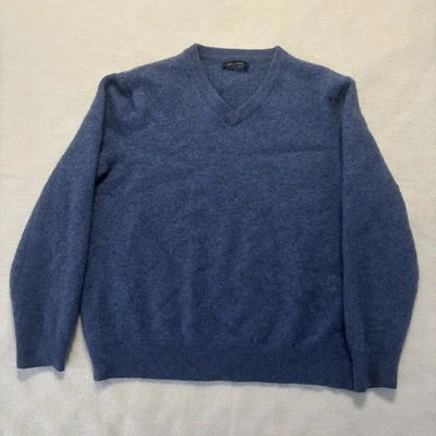 Suéter Club Room Para Mujer XXS Azul 100% Cachemira Cuello en V Pullover Manga Larga Foto 1 de 4