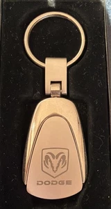 New Dodge Logo Keychain Silver - Picture 1 of 1