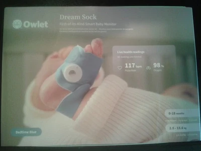 Owlet Dream Sock 3 - Bedtime Blue - Bild 1 von 3