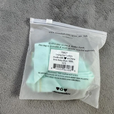 Lencería ajustable HAH Strung Out Ligas Mujer Talla Única Brite Azul Bebé Eco Foto 1 de 4