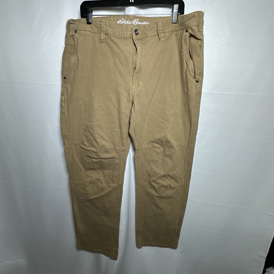 Eddie Bauer Mens Relaxed Fit Pants Stretch Hiking Utility Tan 40X32 #886 - Image 1 of 4