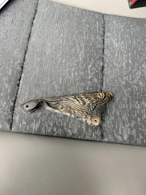 Brass Eagle Front Holder For Phenix Leather Fire Helmet - Image 1 of 4