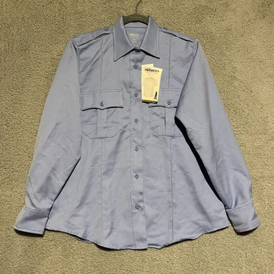 Camisa Uniforme Elbeco Mujer 36 Manga Larga Azul Foto 1 de 4