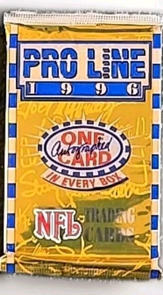 SEALED PRO LINE 1996 NFL TRADING CARDS GOLD - Image 1 of 2
