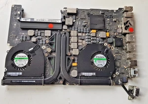 APPLE MACBOOK PRO 15 2011 A1286 LOGIC BOARD+FANS+ POWER EMC 2417- GPU FAULT - Picture 1 of 9