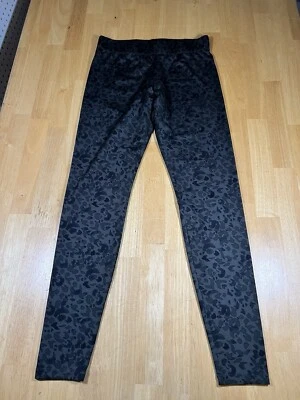 Leggings CAbi Talla Pequeña Leopardo Estampado Safari Estilo 3212 Negro Gris Elástico Foto 1 de 4