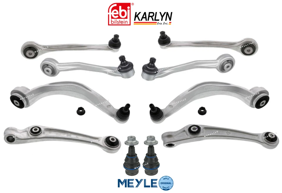 Комплект переднего рычага управления верхний нижний Lt/Rt 10 шт. оригинальные спецификации для Audi A4 A5/Quattro - Изображение 1 из 1