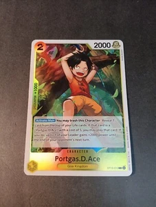 One Piece Portgas D. Ace Three Brothers Deck ST13-012 Foil Card NM - Picture 1 of 1