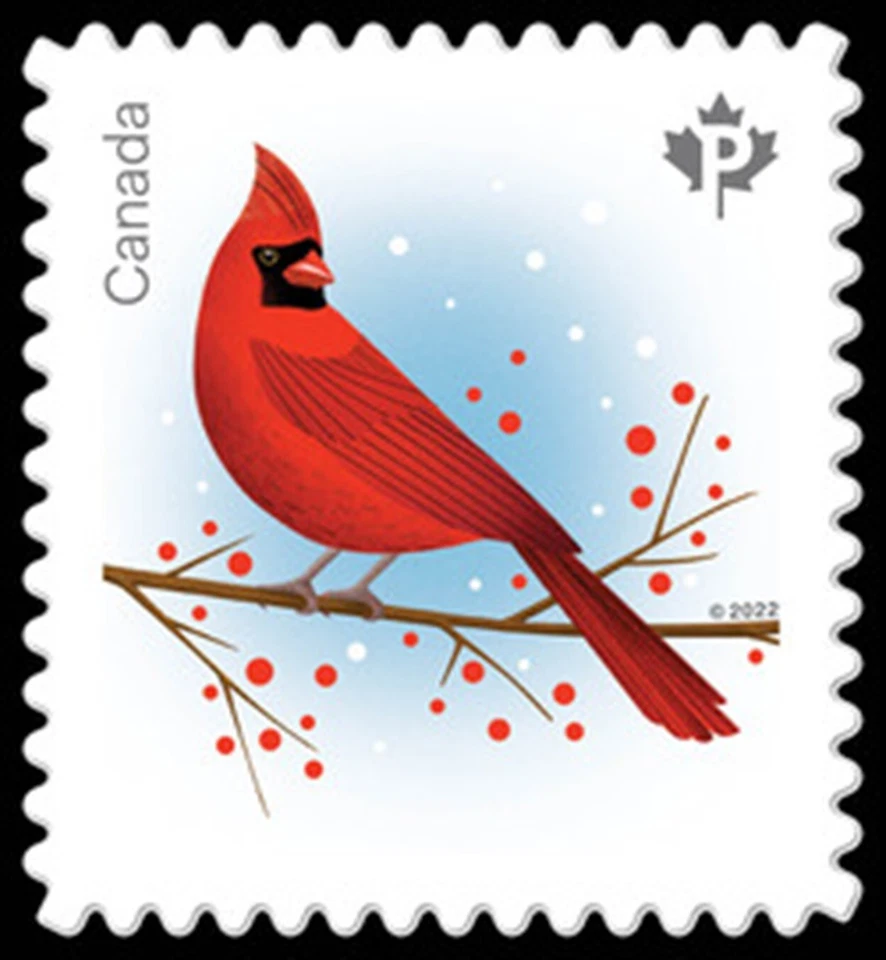 Canadá #3365 "HOLIDAY BIRDS" Nuevo 2022 Troquelado Q/Pac Individual Foto 1 de 1