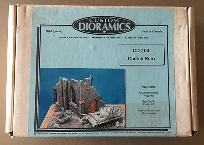 CUSTOM DIORAMICS CD-103 - CHURCH RUIN - 1/35 POLISTONE KIT - Immagine 1 di 3