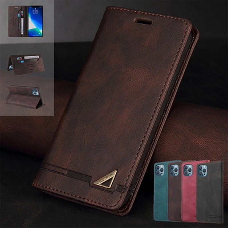 For iPhone 14 15 Pro Max 13 12 11 Flip Shockproof Leather Card Wallet Case Cover - Image 1 of 4