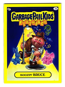 Boozin' Bruce 2011 Garbage Pail Kids Flashback Series 3 Parody Sticker - Picture 1 of 2