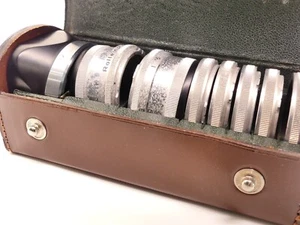 GENUINE ROLLEI BAY 1 RI ROLLEINAR 1&2 HOOD AND 5 FILTER SET & CASE S39 - Picture 1 of 3