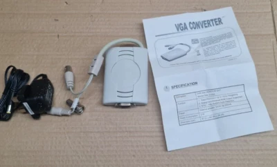 CCTV Composite S-Video Input to VGA Output - View your CCTV on VGA Monitor - Bild 1 von 4