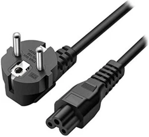 C5 EU 3 PRONG CLOVER LAPTOP POWER LEAD CORD CABLE for Laptop Adapter 2 pin - Afbeelding 1 van 3