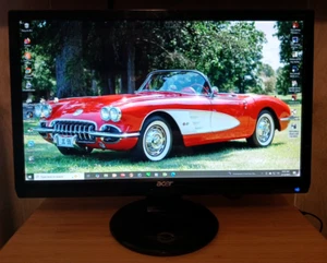 Acer P205H Black 20" Widescreen 1600x900 LCD Monitor DVI VGA - Picture 1 of 6