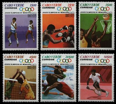Kap Verde 1980 - Mi-Nr. 407-412 ** - MNH - Ol...