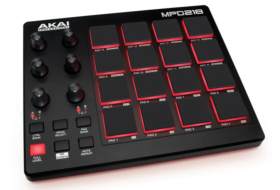 Akai Professional MPD218 USB MIDI controller 16 Pads Sound Source Software NEW - Image 1 of 4