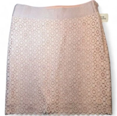 Minifalda de ganchillo Forever 21 para mujer talla M dobladillo festoneado ROSA NUEVA CON ETIQUETAS Foto 1 de 3