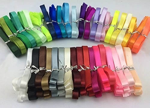Solid Color 40 Colors 1/2" X 2 Yard Each Total 80 Yds Per Package … - Image 1 of 1