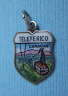 Vintage Caracas Aerial Lift Teleferico Venezuela Silver Shield Charm