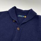 Polo Ralph Lauren | Navy Wool Cashmere Shawl Collar Grandpa Cardigan Sweater XXL