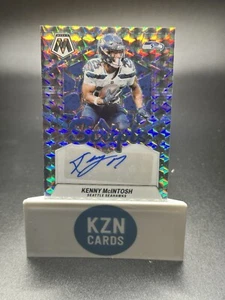 2024 Panini Mosaic Scripts Auto Kenny McIntosh Seattle Seahawks - Picture 1 of 2
