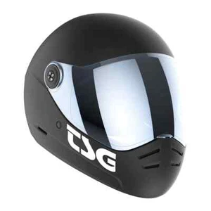 TSG Pass 2.0 Full Face Helmet w/Bonus Visor, Downhill Skateboarding, Satin Black - Picture 1 of 6