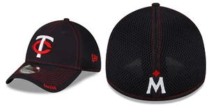 2023 Minnesota Twins TC New Era MLB Neo 39THIRTY Stretch Fit Flex Mesh Cap Hat - Picture 1 of 7