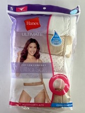 UPC 043935807290 product image for Hanes - Cool Comfort Ultra Soft Tagless Hi-Cut Panties - 5 Pack - Size 5/S | upcitemdb.com