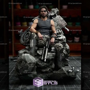 Snake Plissken ACTION FIGURE Statue Kit resina 3D!!! UNPAINTED - Bild 1 von 3