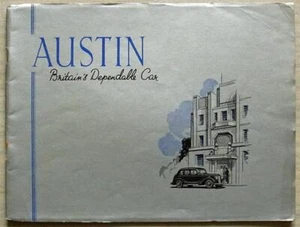 AUSTIN RANGE Sales Brochure For 1939 #1738 SEVEN Ten TWELVE Fourteen 28 Ranelagh - Picture 1 of 7