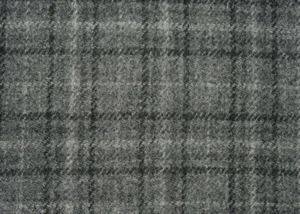 Genuine Harris Tweed Remnant with Orb Label - Grey Charcoal Check - Picture 1 of 1