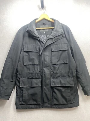 Andrew Marc New York Coat Men’s Black Utility Barn Jacket Sz Large 7 Pockets - Image 1 of 4