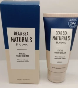 Dead Sea Naturals AHAVA FACIAL Night Cream Mineral Infused Replenisher NIB 1.7oz - Picture 1 of 7