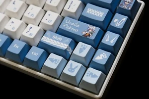 Vtuber Hololive JP Usada Pekora Theme PBT Keycaps - Picture 1 of 4