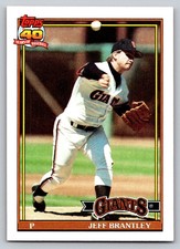 1991  Topps #17 Jeff Brantley San Francisco Giants