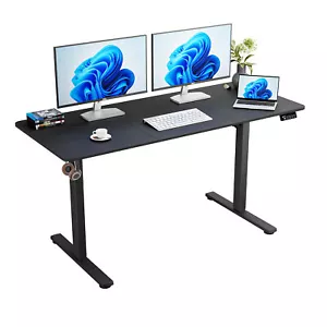 Ergomaker Electric Standing Desk Adjustable Motorised Sit Stand 140cm Black - Picture 1 of 7