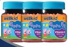 5 x Wellkid Peppa Pig Vitamin D 30 Soft Jellies Vegan 3-7 Years Ex March 2024